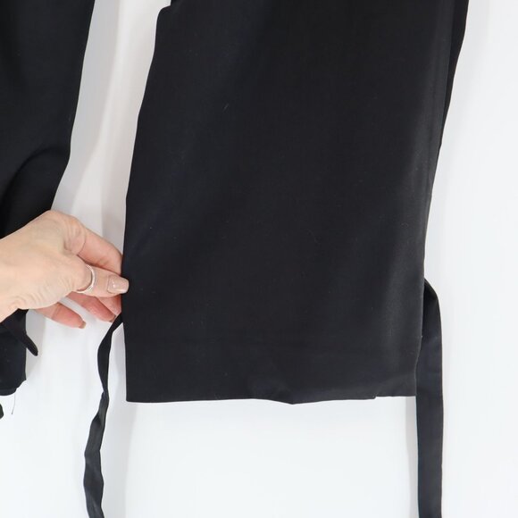 Beige Botany Ankle Tie Trousers Women S Black Classic Career Slouchy Work NWT - Picture 8 of 13